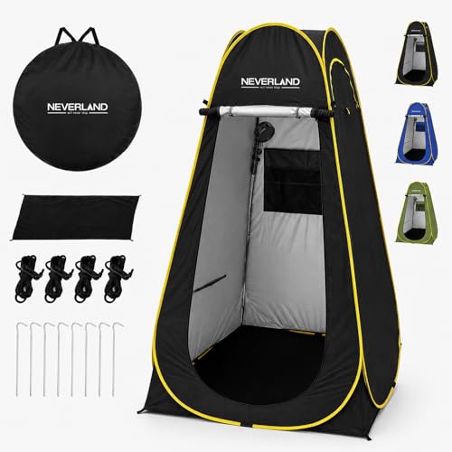Image of NEVERLAND Pop up Privacy Shower Tent - Portable Changing Shower Tent, Dressing Room, Bathroom, Outdoor Rain Shelter for Camping, Hiking, Beach
