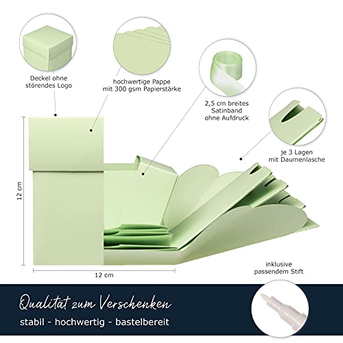 Explosionsbox Weddlyn Überraschungsbox aus hochwertigem Papier