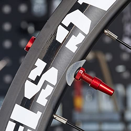 Image of Corki Cycles Tubeless Presta Valve Stem 40 44 55 60 80 100mm with 2PCS Valve Core and 2PCS Remover Tool (Black Red Gold Rainbow)