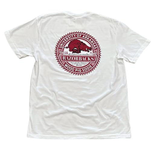Arkansas Razorback Seventy Two Brew Tee, Officially Licensed NCAA, 100% Cotton, Unisex SM-2XL