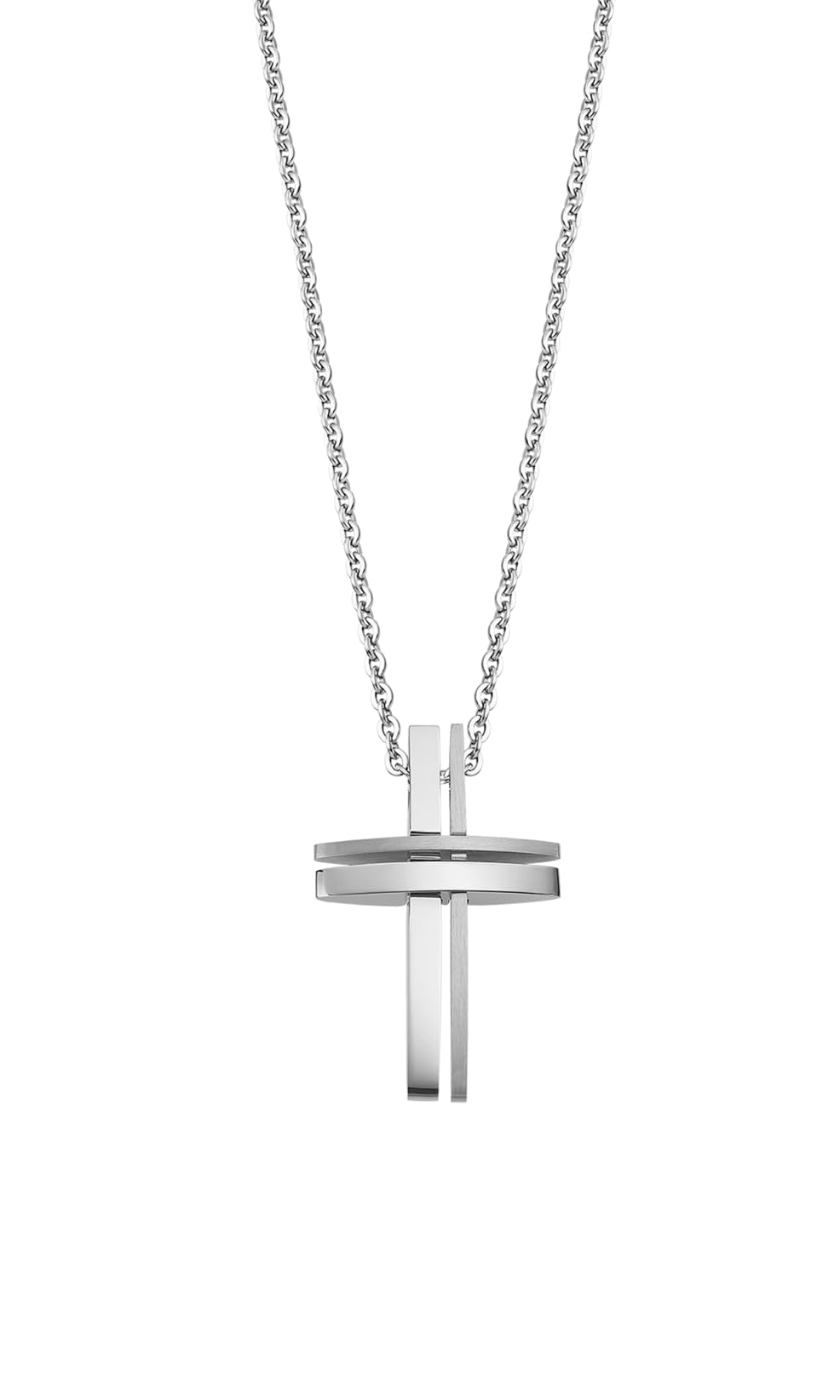 LOTUS STYLE Collar LS1984-1/3 Men In Black Acero inoxidable 316l Cruz 500.00 mm Hombre