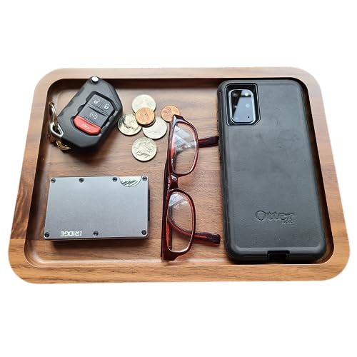 Made in USA - EDC Tray - Valet Tray for Men - Jewelry Tray for Entryway - Great Tray for nightstand or desks - by Virginia Boys Kitchens Made in USA - EDC Tray - Valet Tray for Men - Jewelry Tray for Entryway - Great Tray for nightstand or desks - by Virginia Boys Kitchens