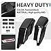 ECOTRIC 5'' Hard Saddle Bags Trunk Extended Compatible with 1993-2013 Harley Davidson Road King Glide Softail All Touring Models (Stretched Vivid Black W/Lid & Latch Key)