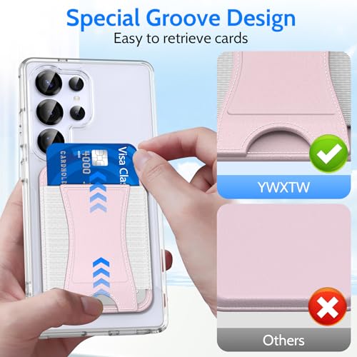 YWXTW 2026 Upgraded Magnetic Wallet for Samsung Galaxy S26/S25/S24 Series and iPhone 17/16/15/14/13/12 Models, 6 Cards Holder, Minimalist Slim Leather Magnet Wallet — view 6