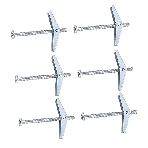 TIDTALEO 10Pcs Self Drilling Anchors and Self Tapping Screws Assortment Kit for Drywall Carbon Steel Expansion Bolts for Hanging Bathroom Kitchen Accessories and Shelving