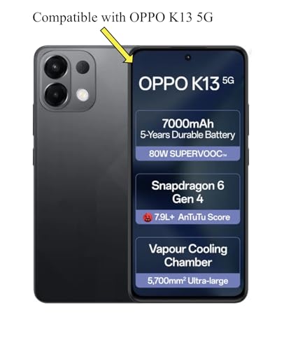 Image of FAD-E Tempered Glass Screen Protector Guard (with Camera hole) Compatible for OPPO K13 5G (Transparent)