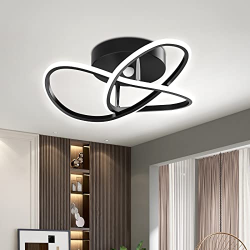 Lista de Candil Top 10. 44 HORKEY - Lámpara de Techo, Sputnik Candelabro moderno luz colgante, lámparas colgantes de montaje semi empotrado para dormitorio, comedor, cocina iluminación