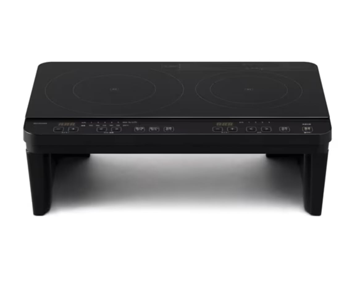 IRISOHYAMA アイリスオーヤマ IHKWKT41SB ブラック 2口 IHコンロ スタンド付き 未使用 アイリスオーヤマ IHK-WKT41S-B 2口 IHコンロ スタンド付き ブラック