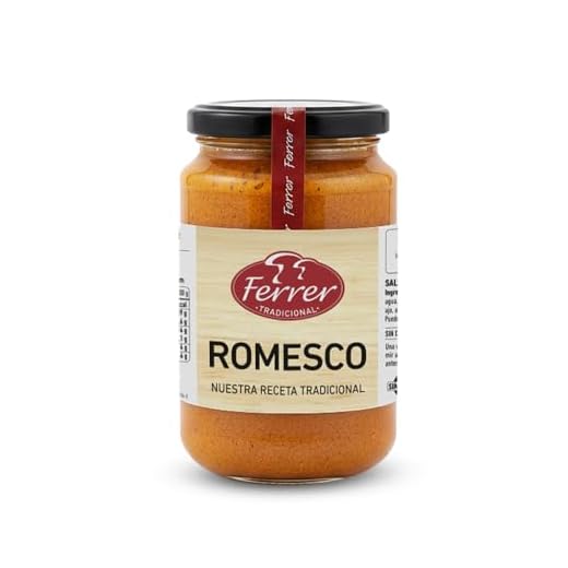 Ferrer - Pack de 12 unidades | Salsa Romesco | Salsa tradicional para pescado y carne | 100% Casera | Cocido de Pescado | 130 g
