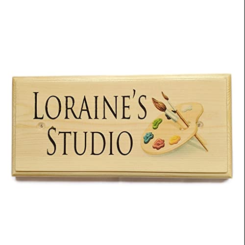 Personalised Studio Sign, Art Room Plaque, Craft Room Sign, Craft Shed Sign, Artist Gift, Painting Room