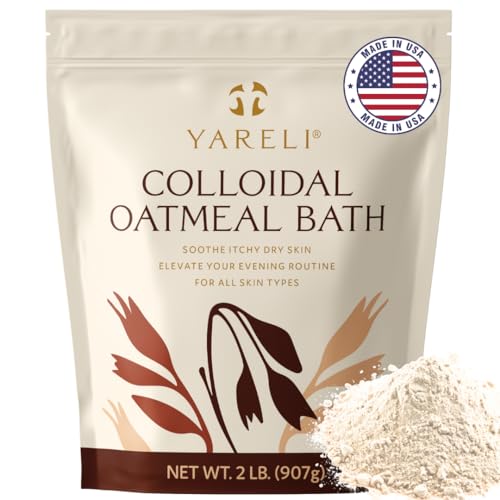 YARELI Colloidal Oatmeal, 2lb (32oz), Bath Powder for...