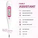 Digital Basal Thermometer, 1/100th Degree High-Precision Oral Thermometer with Memory Recall, Accurate Digital Thermometer for Fever and Natural Family Planning by femometer