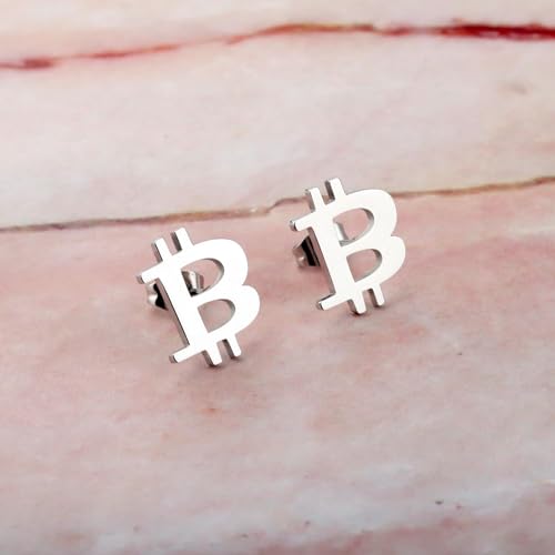 Bitcoin Merch Earring BTC Gift Trader Gift Bitcoin Cryptocurrency Jewelry Currency Bitcoin Collector Gift Investor Gift - Image 4