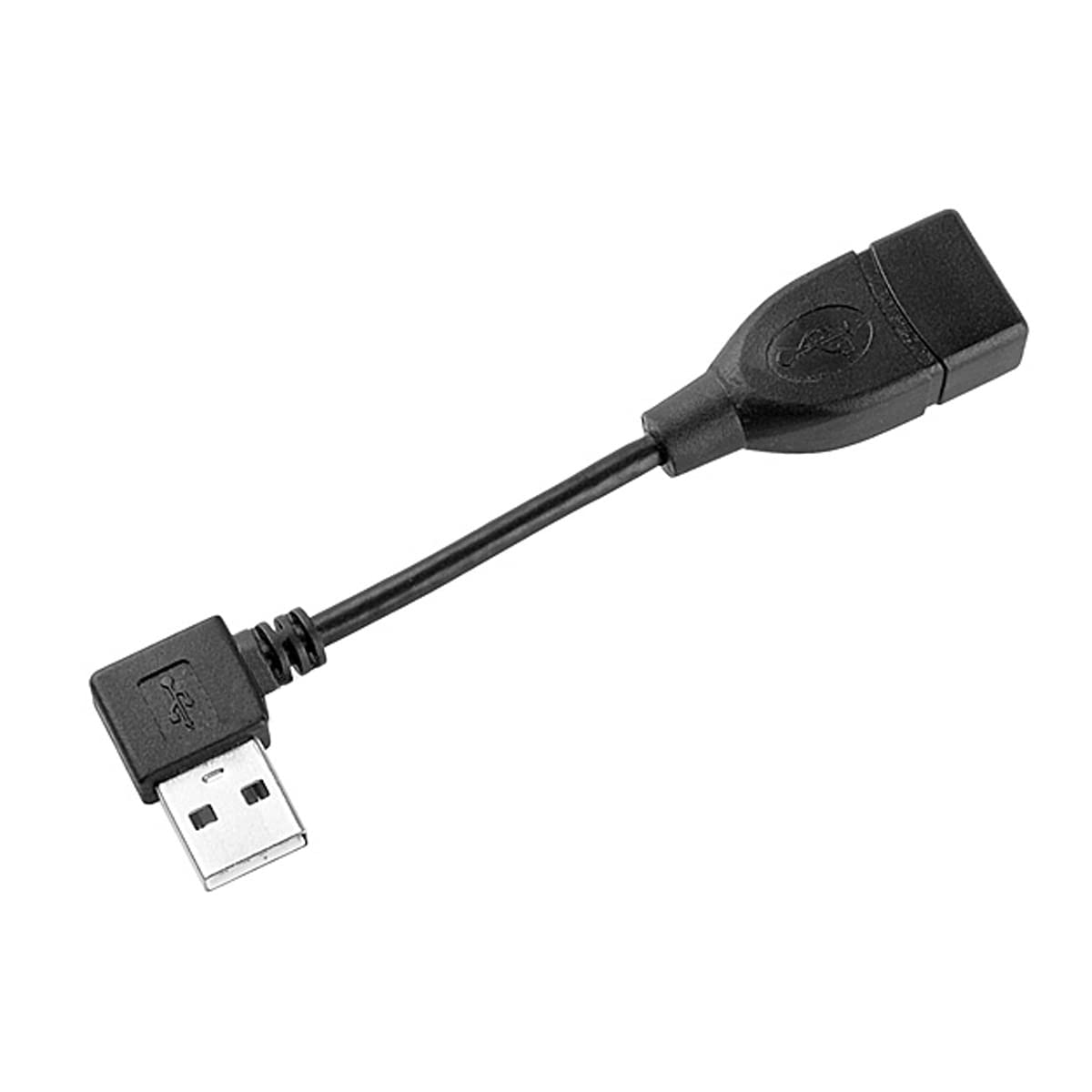 YC°CY USB 2.0 A Type Male Left Angled to USB 2.0 Female Extension Cable 90 Degree Connector 10cm