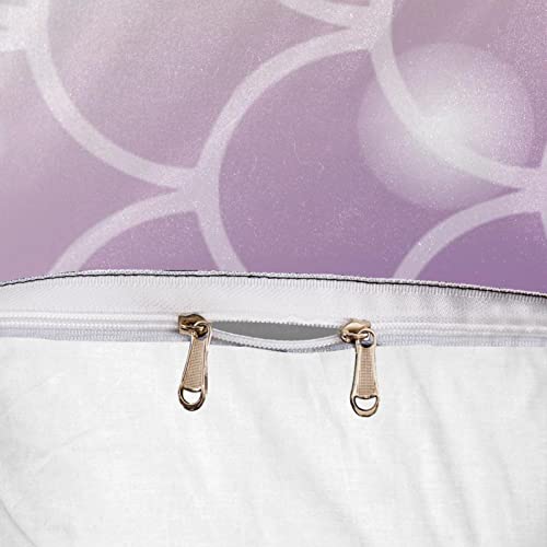 Housse de couette écailles de sirène facile à laver pour lit sans pli - 7