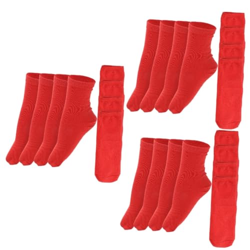 Anneome 3sets Warm Socks Heat Foot Relaxation Socks Made of Cotton Elastic Washable Ideal for Winter 4pairs*3