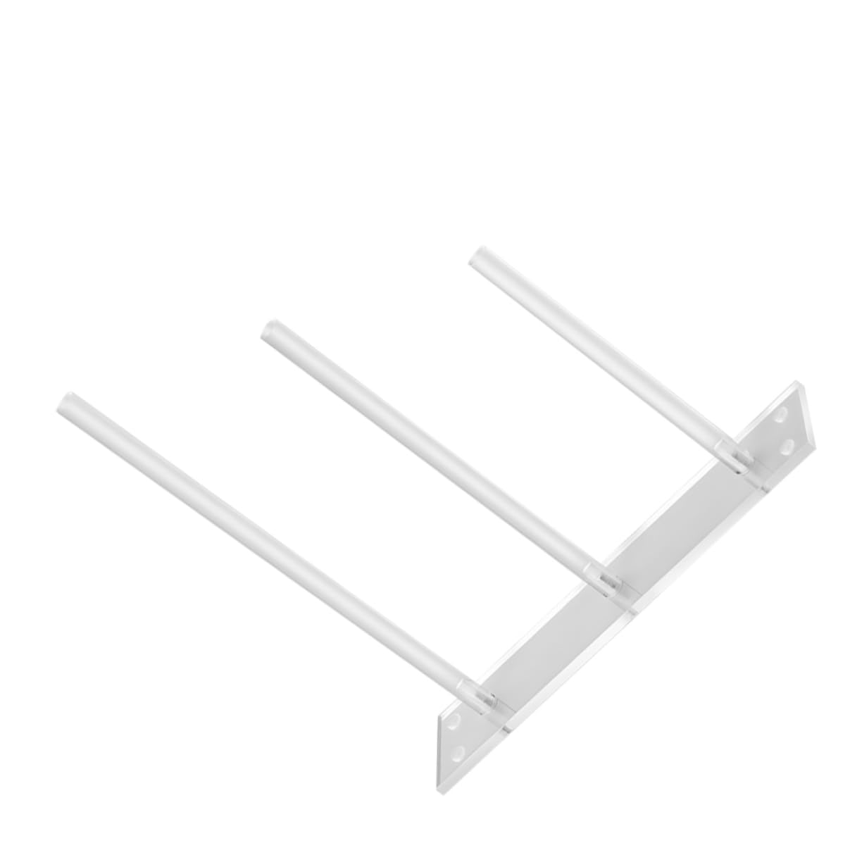 GLEAVI Acrylic Hair Tie Organizer Stand Clear Desktop Scrunchies Holder for Hair Accessories Compact Design Acrylic Multiple Sticks for Easy Access and Organization