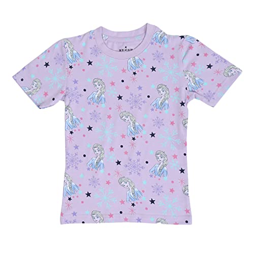 Image of NammaBaby Girl's Soft Cotton Night Suit (Printed T-Shirt & Pant Set /Girls Night Dress /Nightwear) Pack of 1