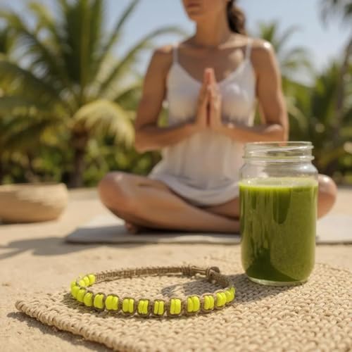 Image of BlueRica Hemp Anklet with Puka Shell Beads