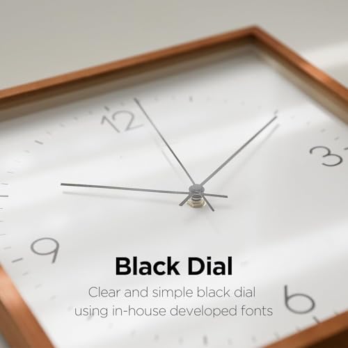 Horloge murale alimentée par pile pour une installation simple et rapide