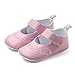 Baby Girls Dress Shoes Mary Jane Wedding Bridesmaids Casual Slip on Ballet Flat for Party School (Pink, 6-9 Months)