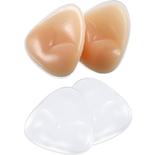Hestya 2 Paar Bikini Gel Pads Silikon BH Einsätze Push Up Brustvergrößerer