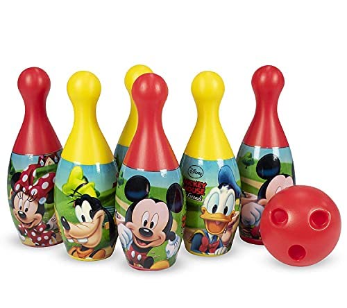 KANU Mr.raval Plastic Bowling Game Set for Kids with 6 Pin 1 Ball Sport & Educational Toys Gift for Baby Boy Girl Age 3 4 5 Years Old(Mickey), Multi color. (B0937J9W8Y) Amazon Price History, Amazon Price Tracker