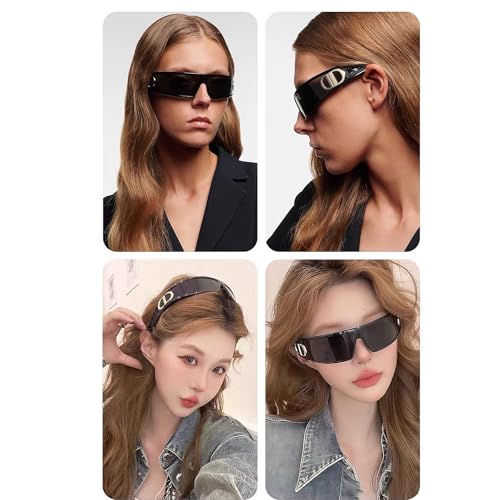 Retro Vintage Rectangle Sunglasses for Women and Men Fashion Sunglasses UV Protection Glasse3
