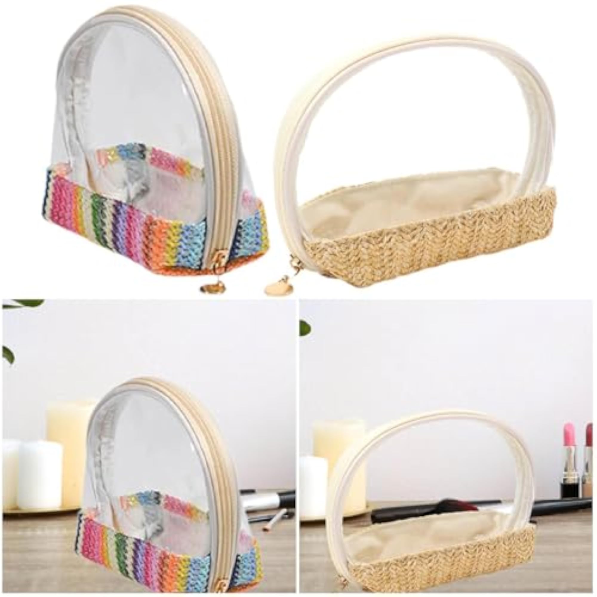 Small Waterproof Makeup Bag, Portable Toiletry Pouch