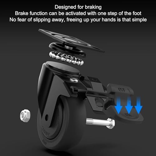 Carro plegable portátil para transporte, negro miniatura 6