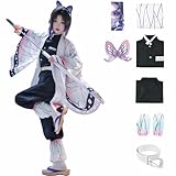 CHENYIZDQ Kocho Cosplay Full Set Costume Women Plus Size Kochou Cosplay Anime Adult Gradient Kimono for Halloween Party
