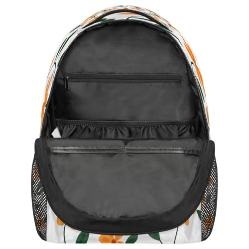 Cute Flower Pattern Kids Backpack, Lightweight School Bookbag Large Capacity Laptop Backpack Water Resistant Daypack Shoulder Bag for Teenager Boys Girls3