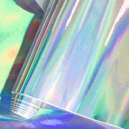 Feuille de vinyle PU argentée brillante et résistante pour découpe et projets DIY