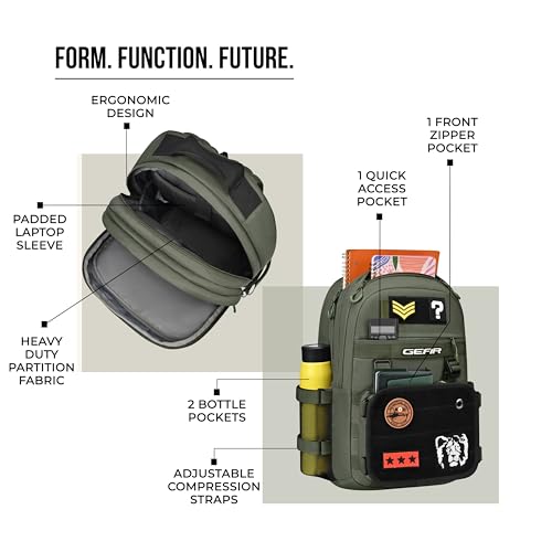 Image of Gear Tactical 18 inch /30L Large Water Resistant School Bag