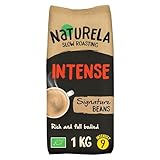 NATURELA Organic Coffee Beans | Intenso Blend 100% Arabica & Robusta | Premium Signature Blend for Espresso, French Press, or Filter Coffee - Freshly Packed 1kg Bag