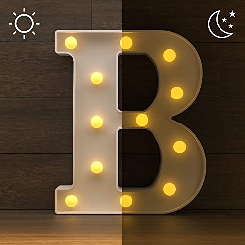 Image of Marquee B Alphabet Shaped LED Light Lamp for Decoration Decore Walls Hanging Birthday Party Wedding (B)