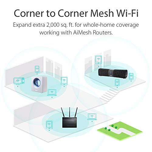 Asus Ax6100 Wifi 6 Gaming Mesh Router (Rt-Ax92U 2 Pack) - Tri-Band Gigabit Wireless Internet Router, Gaming & Streaming, Aimesh Compatible, Included Lifetime Internet Security, Adaptive Qos #TOP3