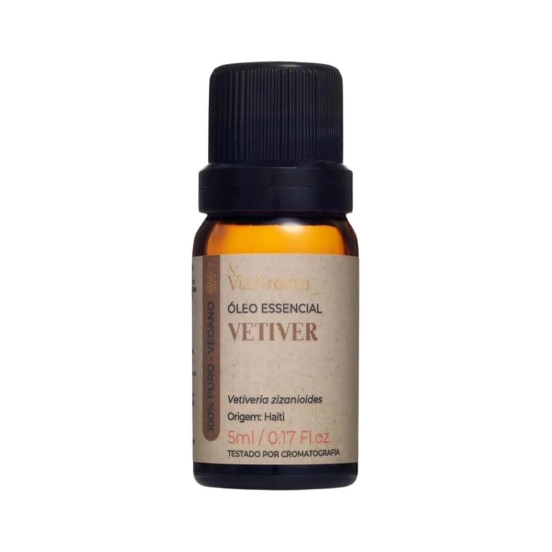Oleo Essencial de Vetiver - 5ml - Via Aroma : Amazon.com.br: Saúde