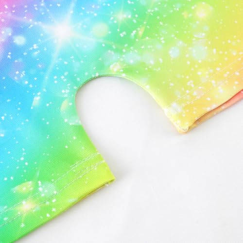 HOZIY Gymnastics Leotards for Girls with Shorts Biketards Dance Tumbling Outfits Matching Scrunchies 1-12 Years Old