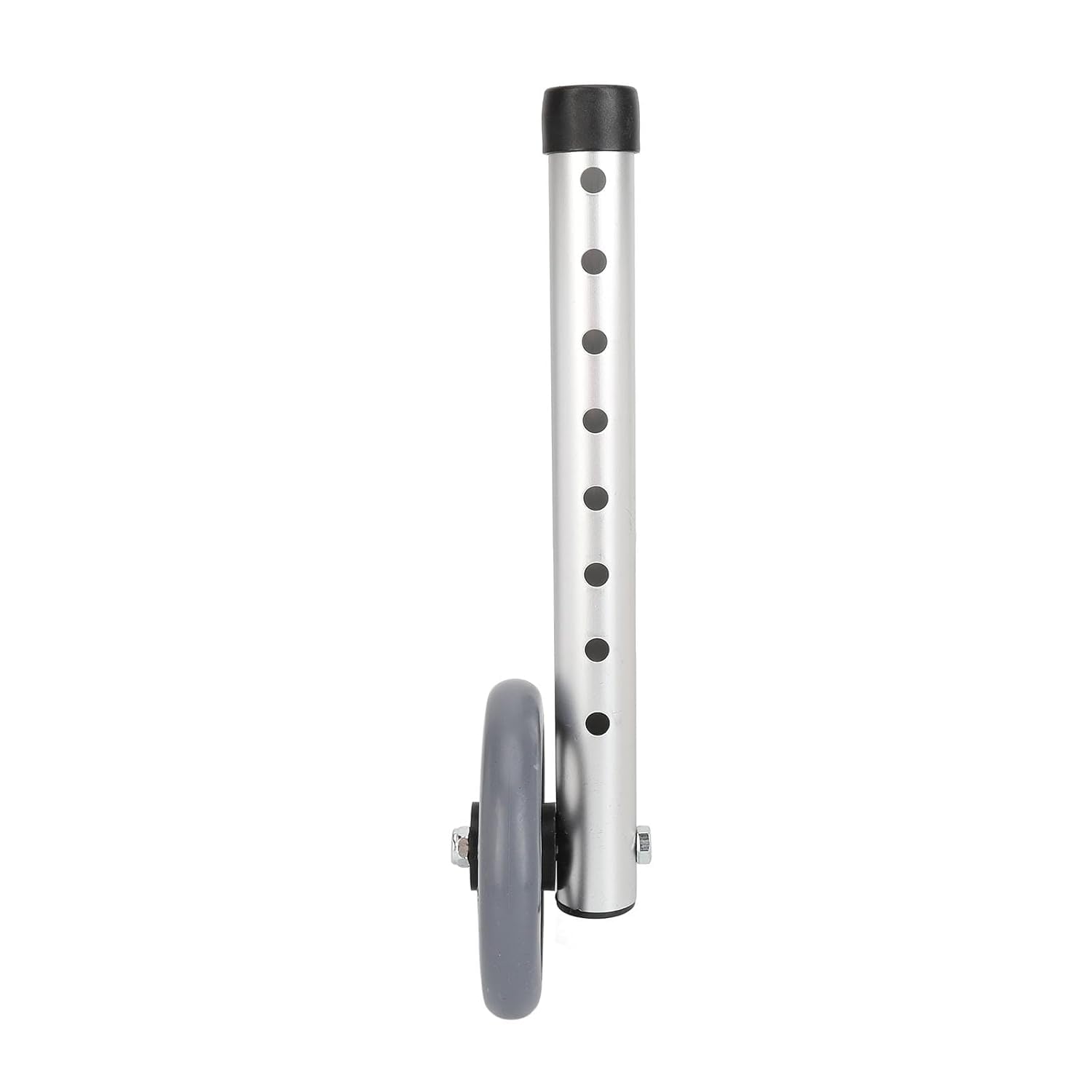 Gambe per deambulatore alluminio con ruote diametro mm.120 - Ruote FISSE - 8 fori di regolazione altezza - PAIO