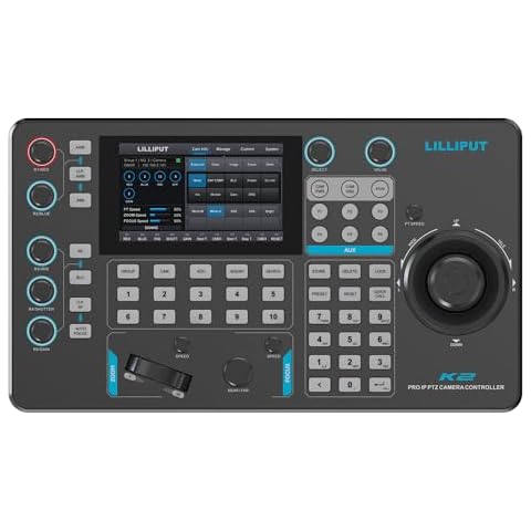 LILLIPUT K2 IP & SERIAL Touchscreen PTZ Camera Controller Supports Visca, Visca Over IP, Pelco P&D & Onvif protocols NDI for option (K2-N with NDI) Cover