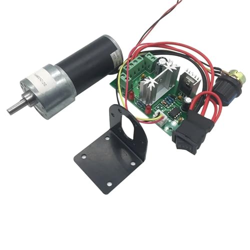Moteur à engrenages CC réversible JGB37-3157 contre blocages - 3