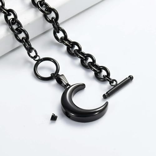 Urne commémorative bijoux cendres sous forme de lune protectrice - 4