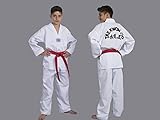  Taekwondo Anzug Korea I mit Rückendruck Baumwolle (140)