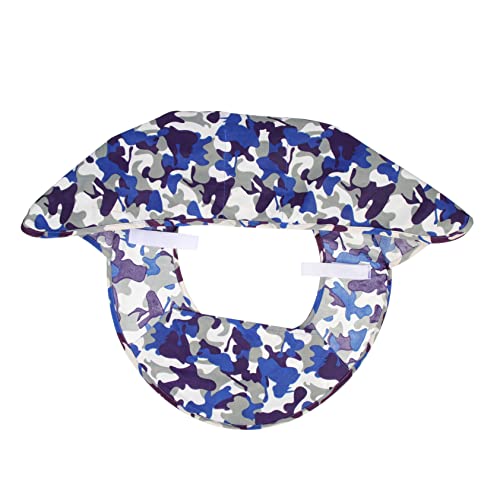 UKCOCO Cappello Ventilato per Casco Sicurezza con Protezione Solare e Copertura Traspirante e Durevole per Attività Outdoor come Giardinaggio Escursionismo e Ciclismo Blu Mimetico