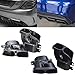 TKNSHYDW Car Quad Exhaust Tips Muffler Tail Tip Stainless Compatible For Mercedes-AMG C63/S W204 W205 W212 W222 S205 C205 Pre-Facelift 15-18 Brabus(Matte Black)