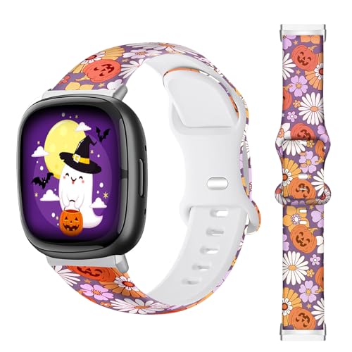 Correa de silicona compatible con Fitbit Versa 3/4 y Sense miniatura 1