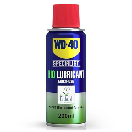Image of WD-40 Specialist Bio Lubricant Multi-Use 200ml, EU Ecolabel Certified 85% Bio-Based Lubricant Spray for Garden Tools, Bicycle, Home Maintenance on Metal, Plastic, Rubber, or Glass