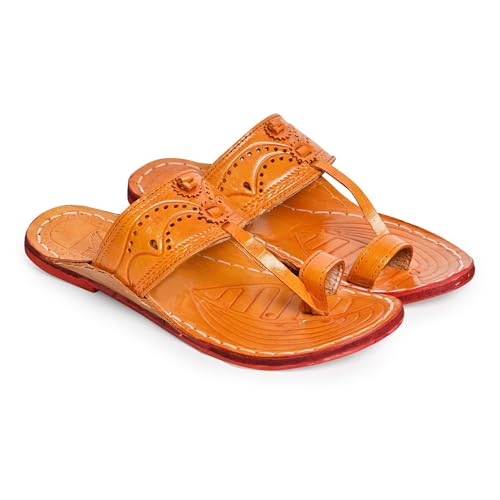 Image of Kolhapuri Chappal for Men|Kolhapuri Slippers for Men|Kolhapuri Shoes for Men|Leather Slippers for Men|Wedding Slippers for Men-A1