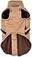 Puppia Hochwertiger Hundemantel für kleine Hunde und mittelgroße Hunde - wasserdicht und mit Fleece gefüttert für angenehme Wärme - Hundemantel mit Geschirr, Beige, XL